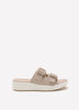Wide Width, Double Buckle Drift Faye Slip-On Sandal - Clarks