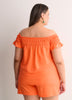 Responsible, Slight Swing Off-Shoulder Knit Top