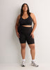 Black Wireless Medium Support Sports Bra with Front Zip Closure - Active Zone