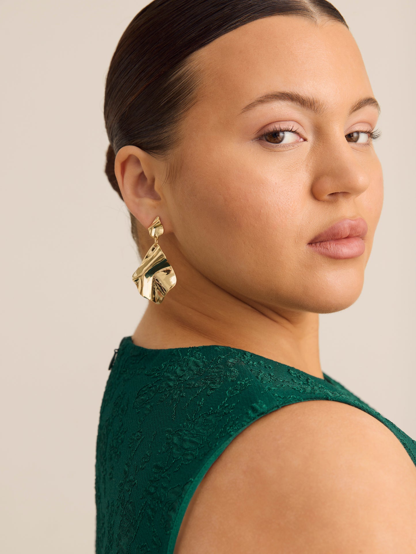 Pendant Hammered Earrings