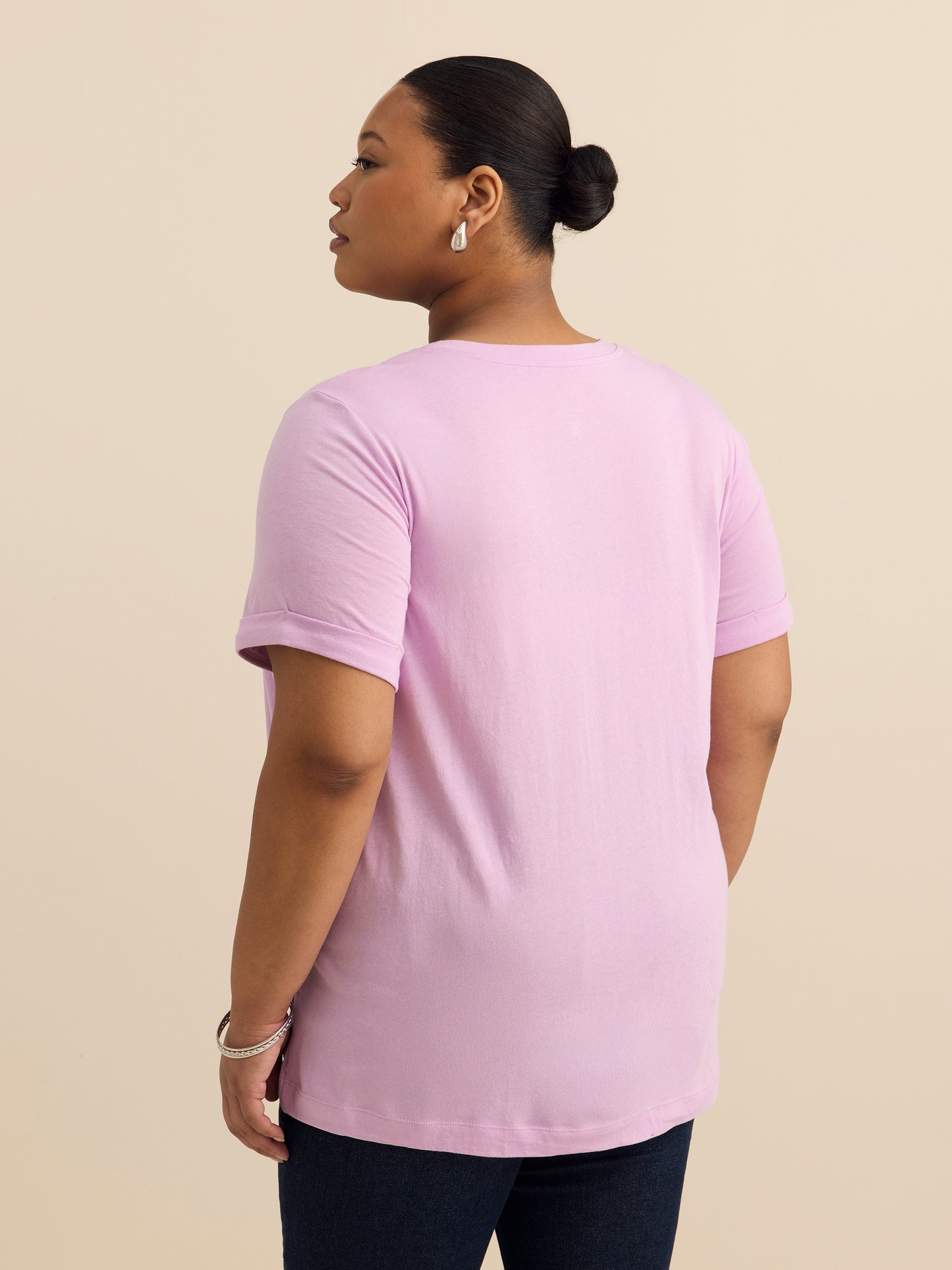 Responsible, Boyfriend-Fit Tee with Slits