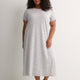 Heather Gray Moon-Print Short-Sleeve Long Sleepshirt - tiVOGLIO