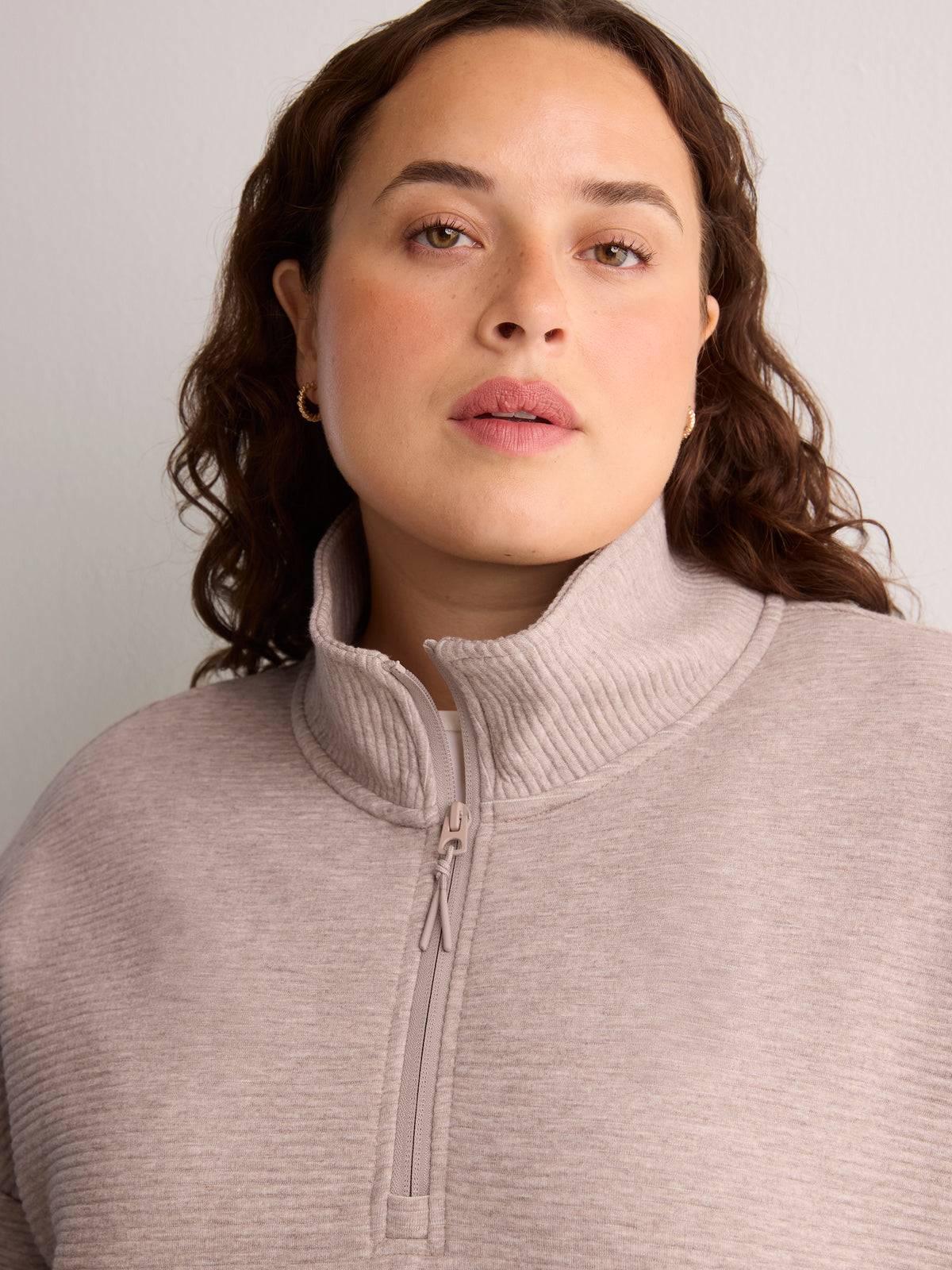 Long Ottoman Half-Zip Sweatshirt - Active Zone