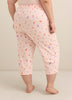 Printed Straight-Leg Pyjama Capri Pant - ti Voglio