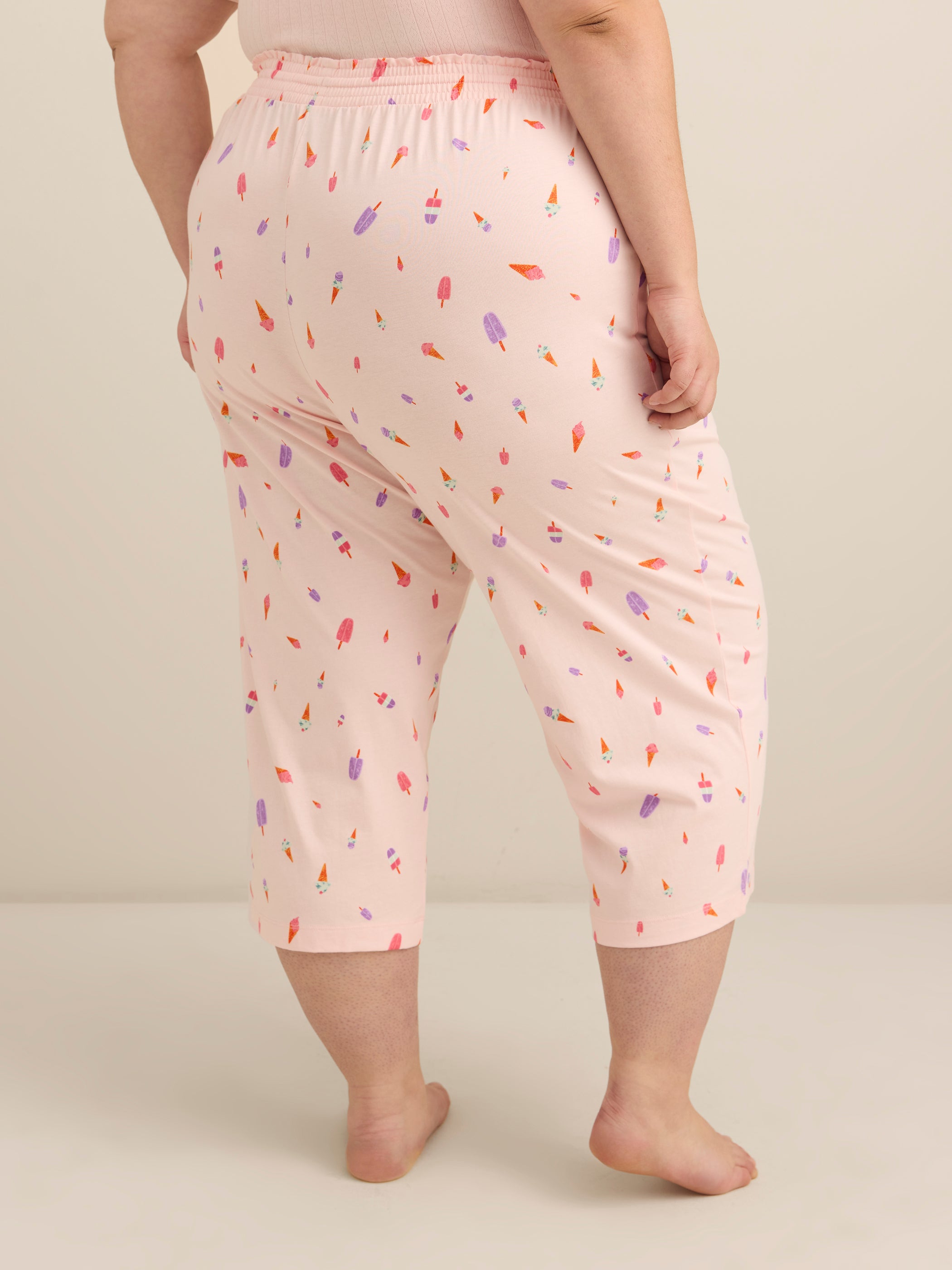 Printed Straight-Leg Pyjama Capri Pant - ti Voglio
