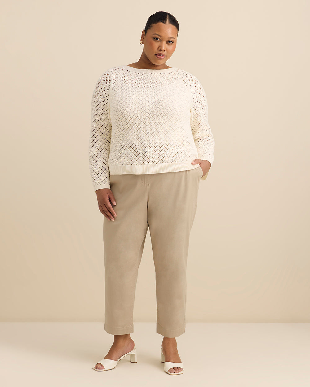 Solid Tapered Chino Pant