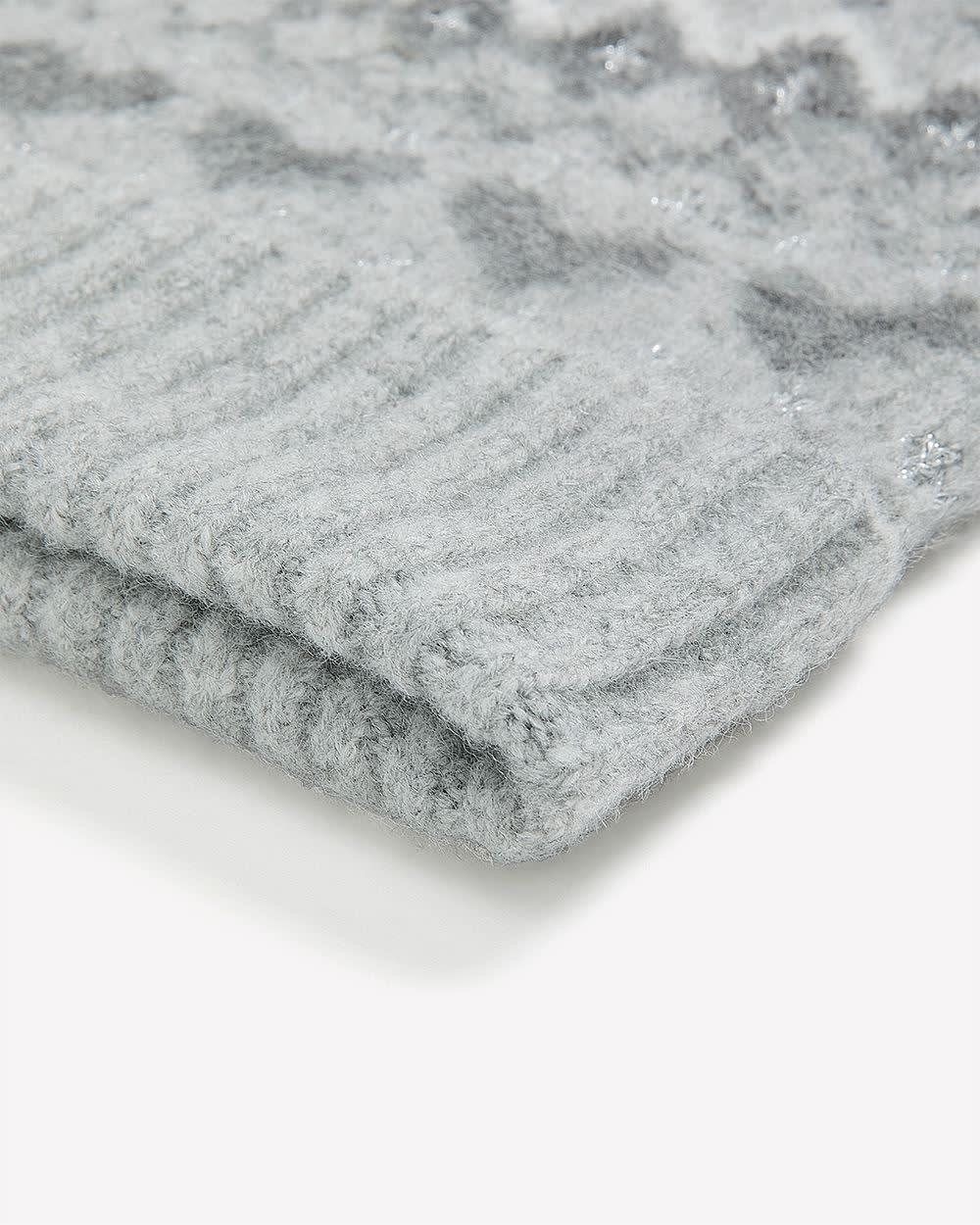 Bonnet à  motif jacquard avec coeurs