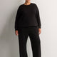 Responsible, Petite, Black High-Rise Wide-Leg Pull-On Knit Pant - Active Zone