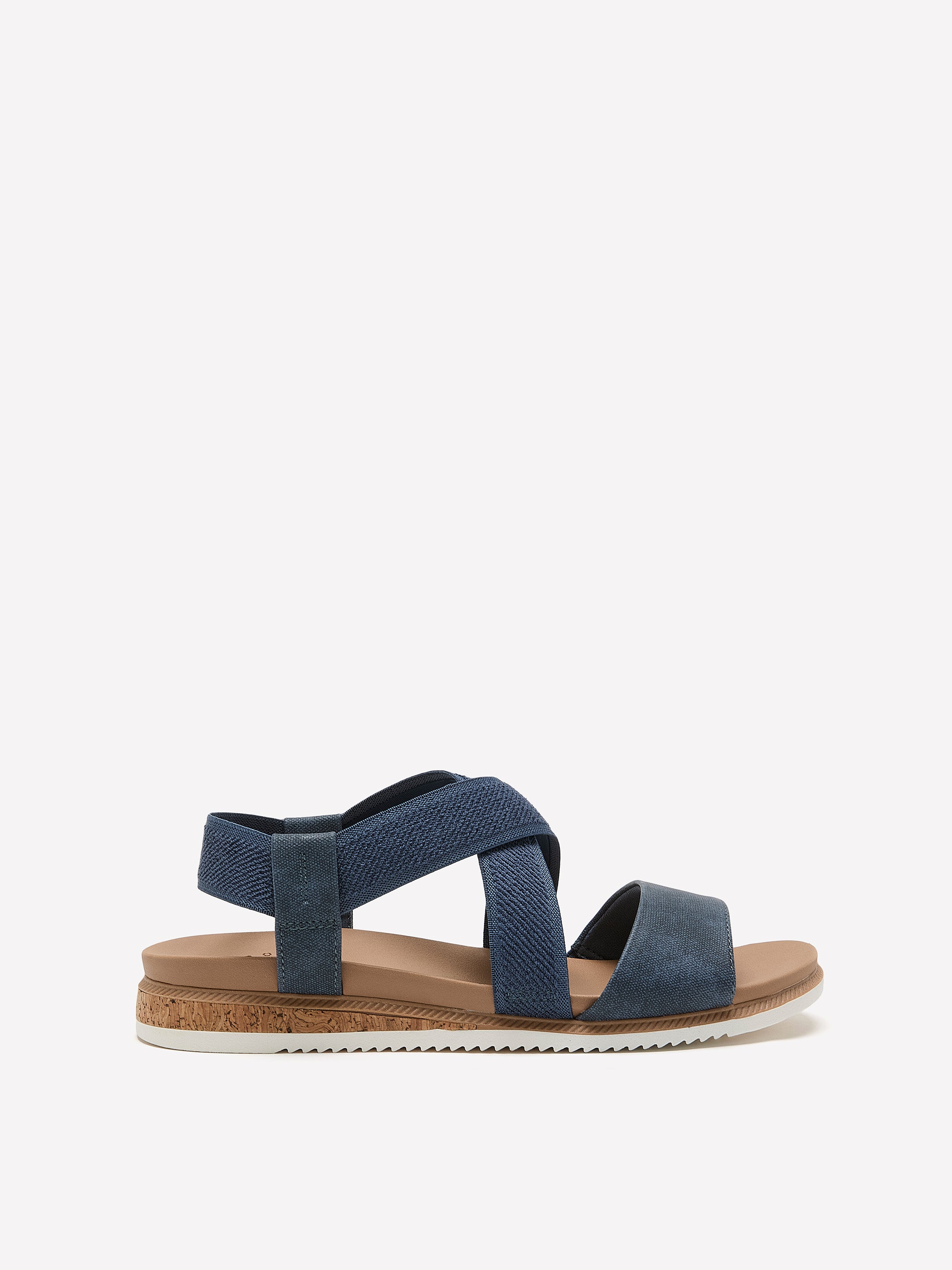 Wide Width, Desert Kiss Low Crisscross Strap Sandal - Skechers