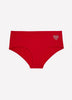 Red Cotton Full Brief with Heart Placement Print - tiVOGLIO
