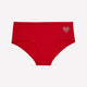 Red Cotton Full Brief with Heart Placement Print - tiVOGLIO