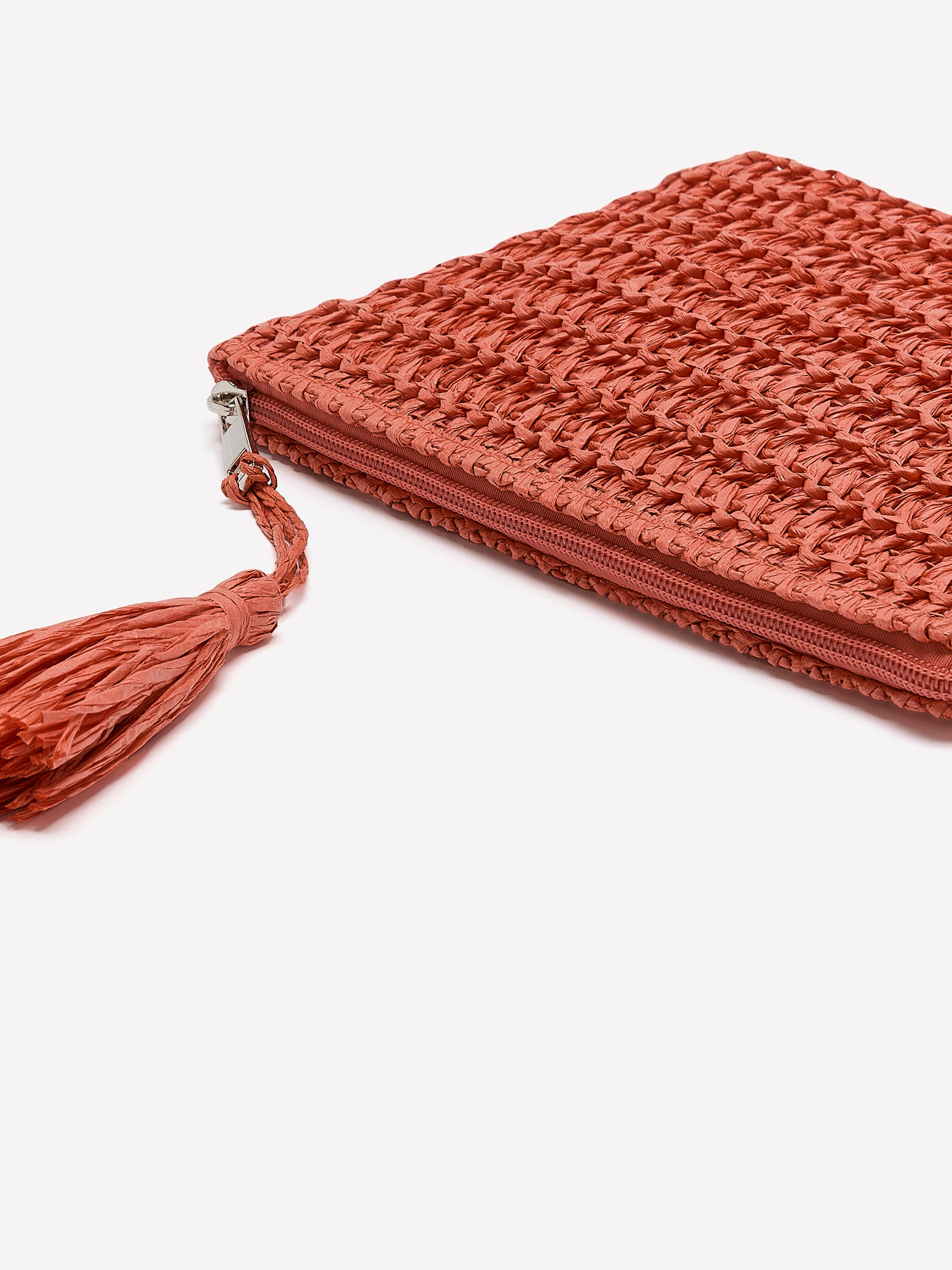 Paper Straw Clutch Bag