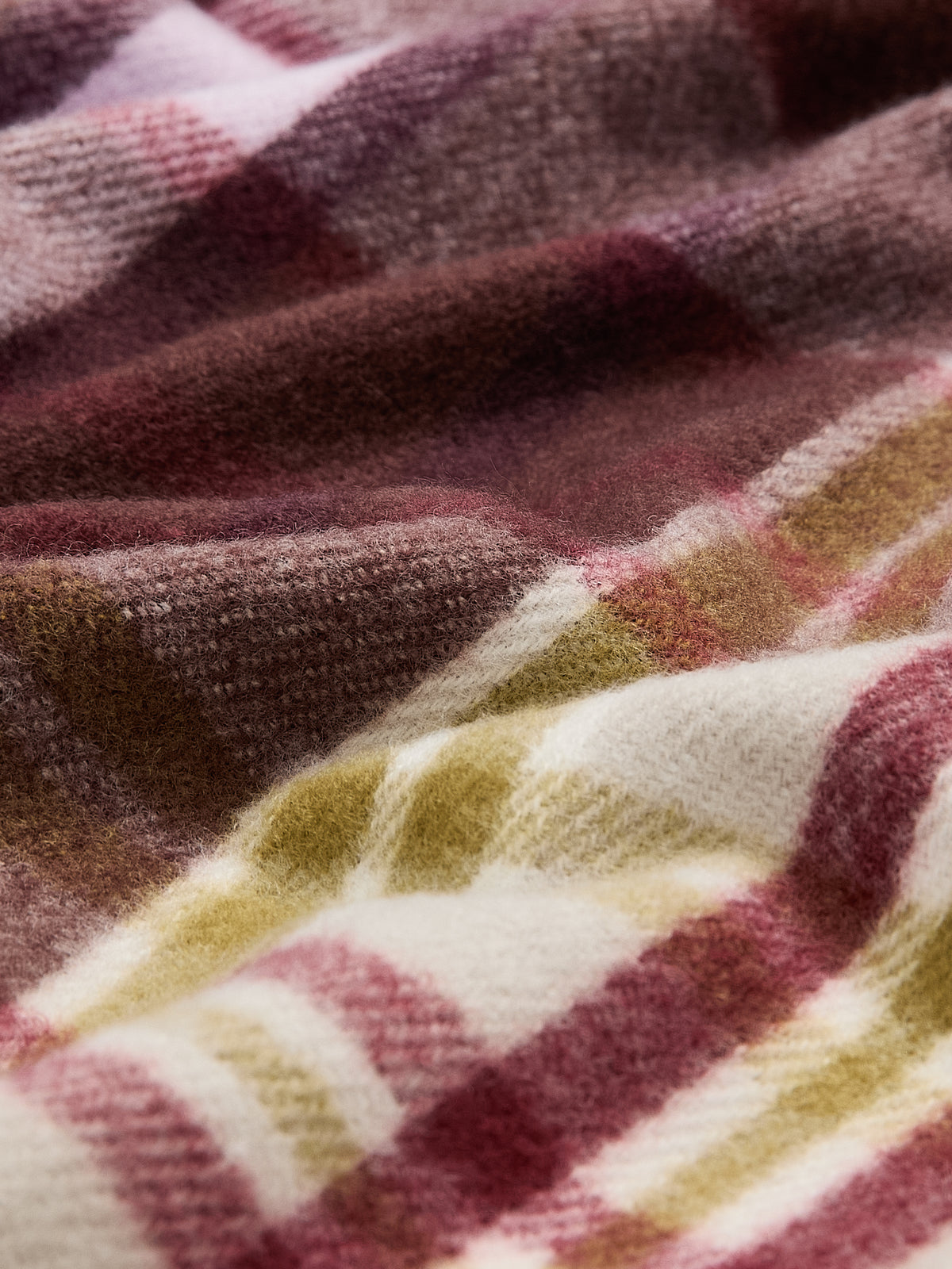 Multi-Pink Plaid Winter Scarf