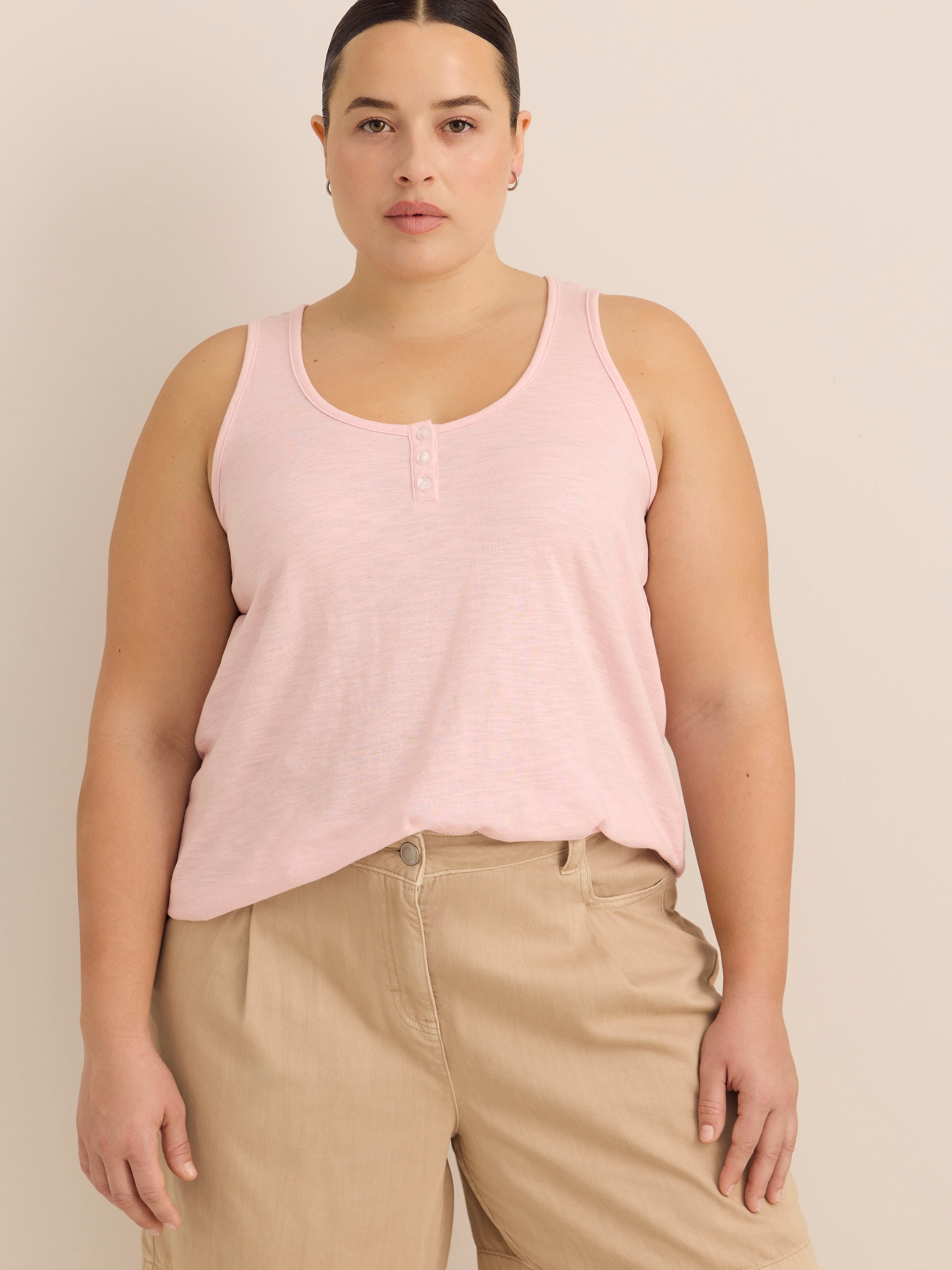 Short bermuda en mélange de coton et Tencel