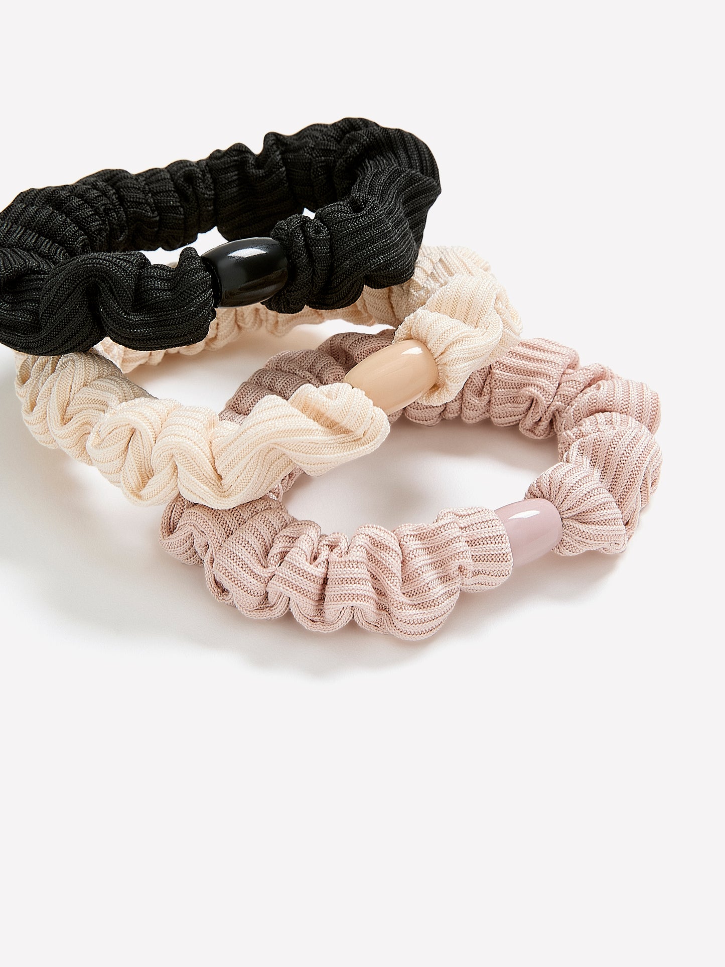 Mini Hair Scrunchies, Set of 6