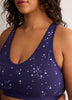 Star-Print Cotton Bralette - tiVOGLIO