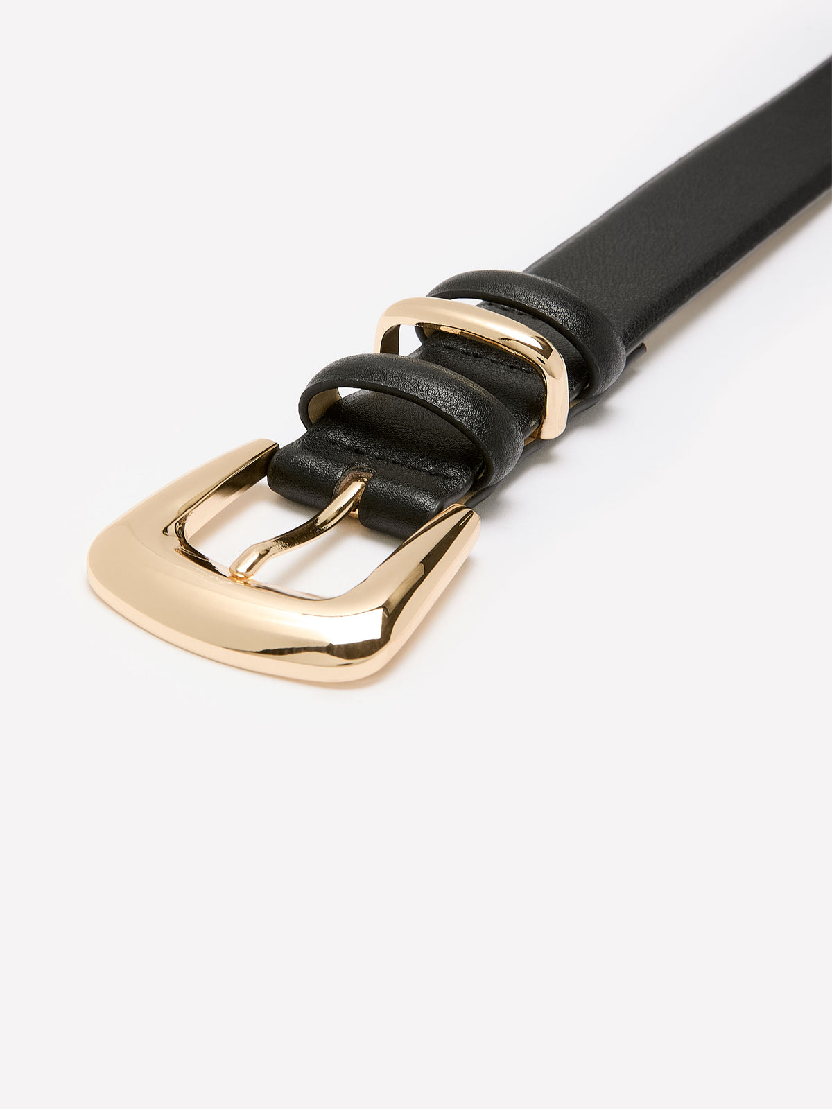 Denim Belt with Heart-Shaped Eyelets