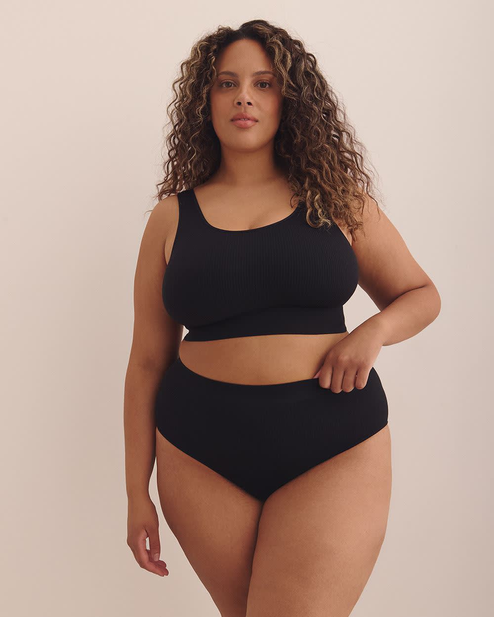 Reversible Seamless Ribbed Knit Bralette - ti Voglio