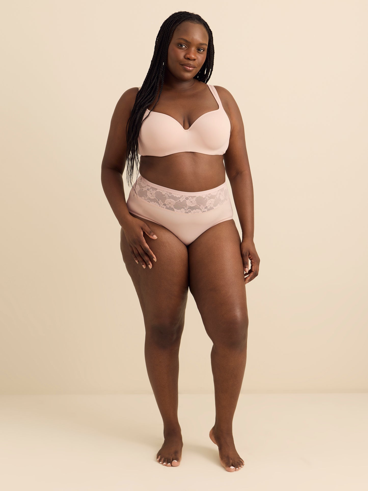 Essential Microfiber Brief with Lace - Déesse Collection