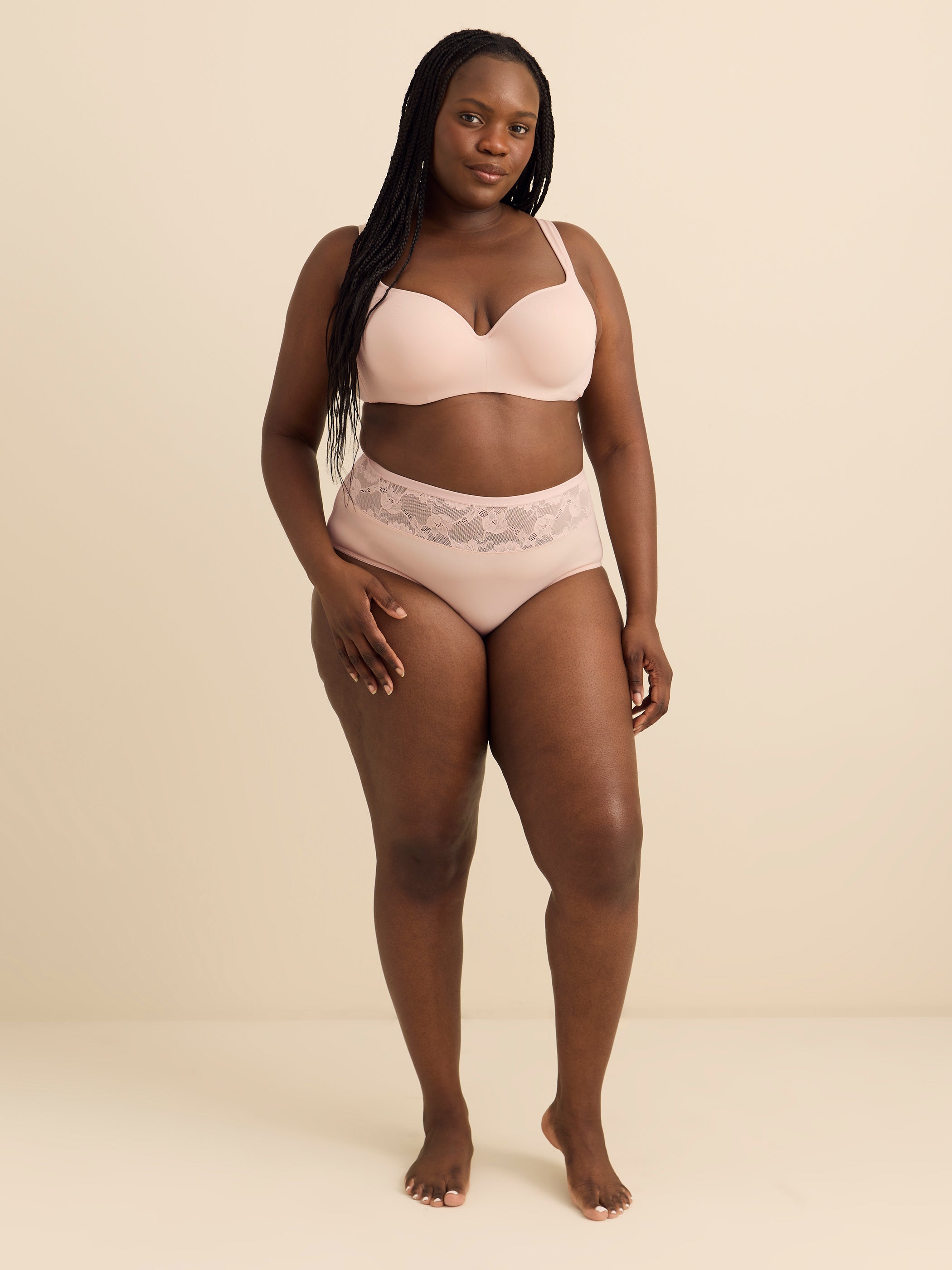 Essential Microfiber Brief with Lace - Déesse Collection