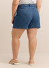 Curvy-Fit High-Rise Denim Shorts