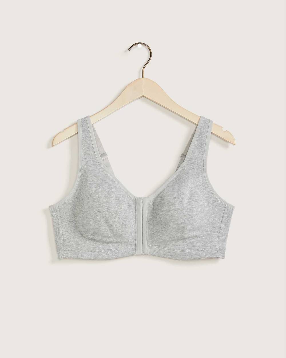 Soutien-gorge en coton chiné à fermeture avant - tiVOGLIO