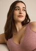 Wireless Lace Padded Bra with Scalloped Neckline - ti Voglio