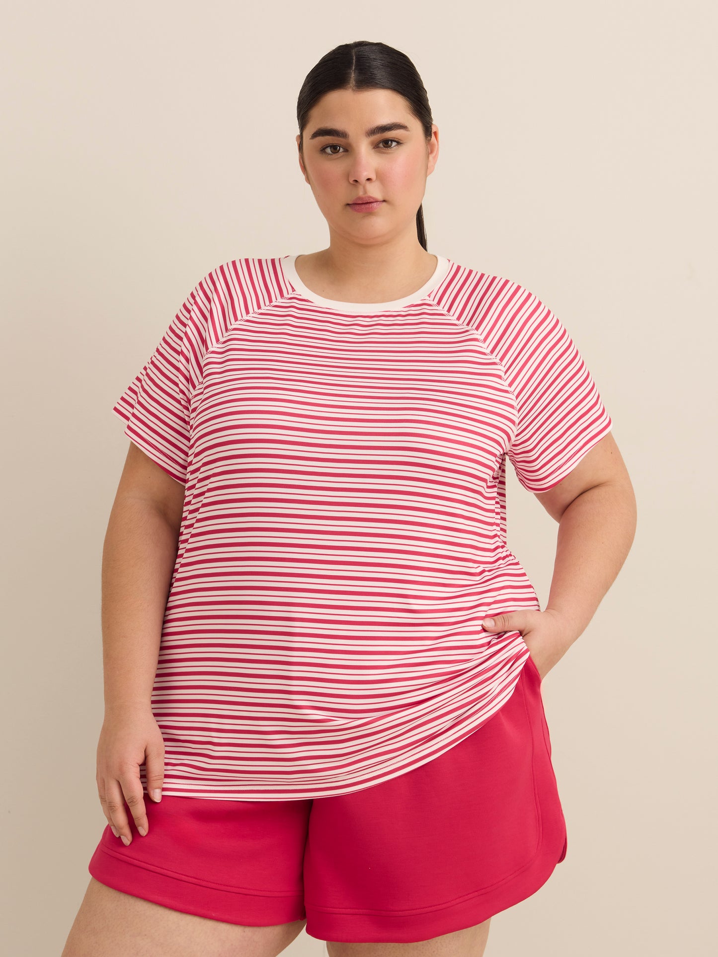 Responsible, Tennis-Print Short-Sleeve Crew Neck T-Shirt - Active Zone