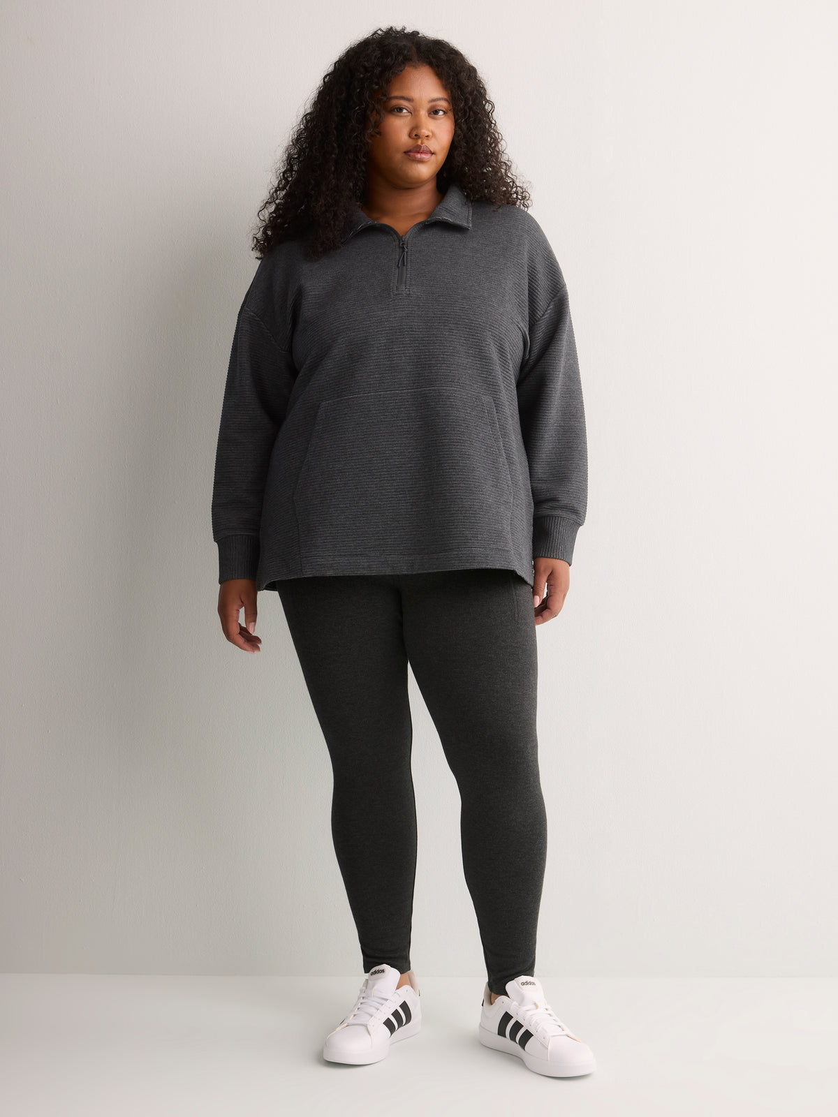Long Ottoman Half-Zip Sweatshirt - Active Zone
