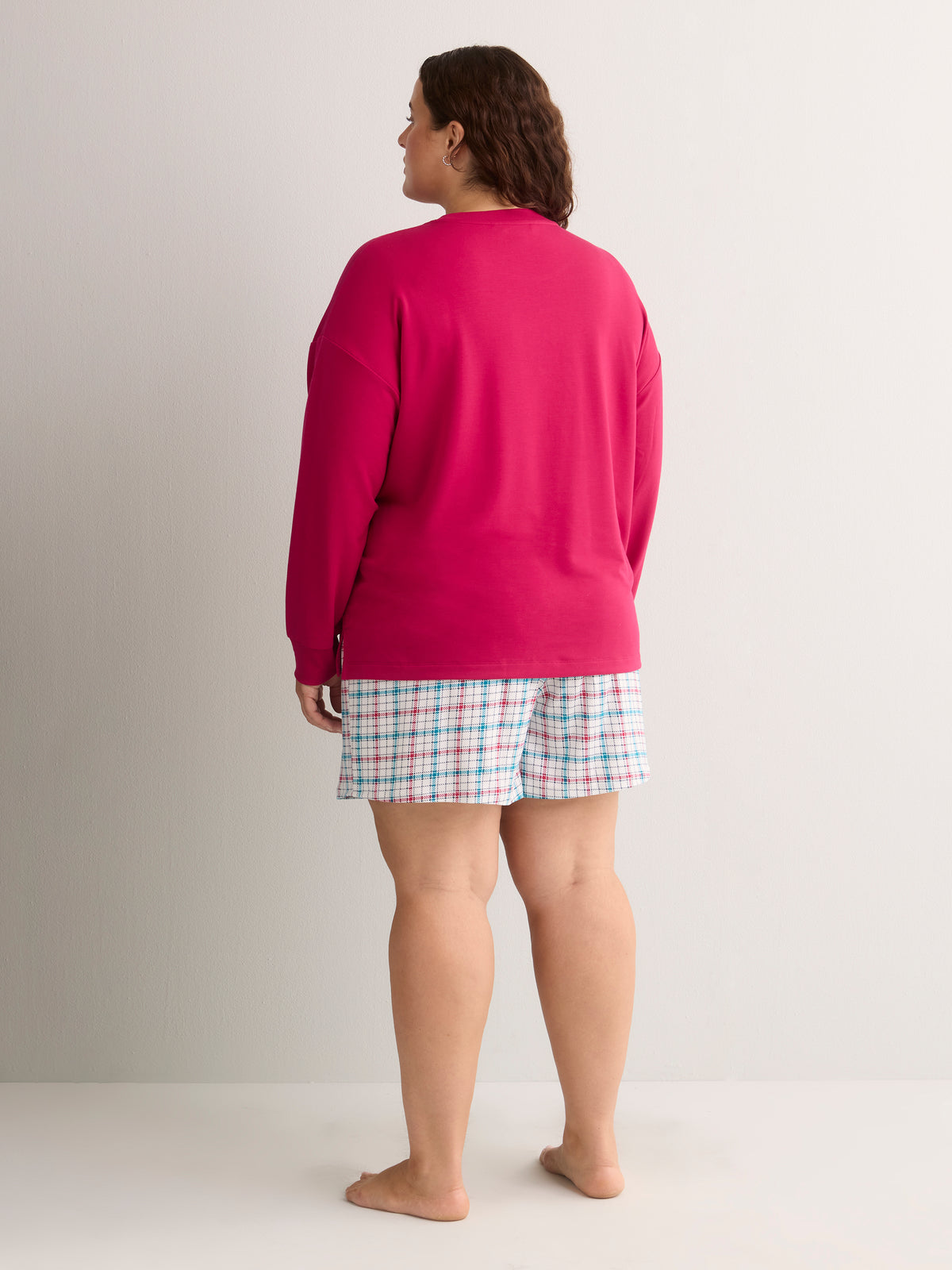 Red Nutcracker Sweatshirt and Plaid Boxer Pyjama Set - tiVOGLIO