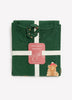 Green Snow Cow Henley Tee and Straight Pant Pyjama Set - tiVOGLIO