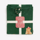 Green Snow Cow Henley Tee and Straight Pant Pyjama Set - tiVOGLIO