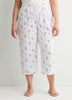 Pyjama Capri Pant with Snoopy Print - ti Voglio