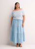 Denim Pull-On Boho Maxi Skirt - d/C JEANS