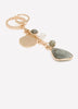 Multi Stone Bag Charm and Keychain