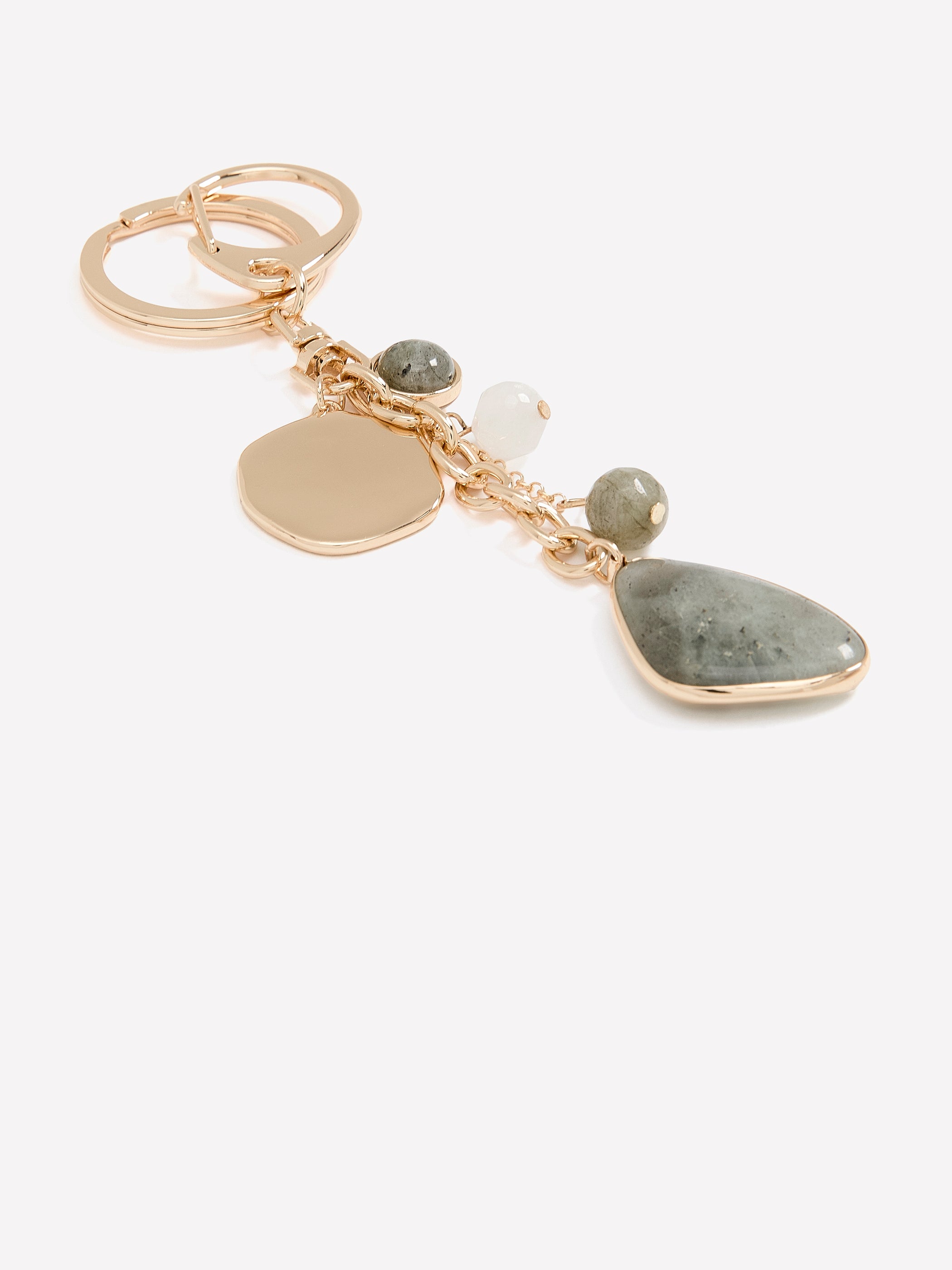 Multi Stone Bag Charm and Keychain