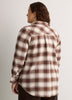 Plaid Flannel Buttoned-Down Tunic Shirt