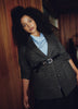 Charcoal Twill Winter Blazer
