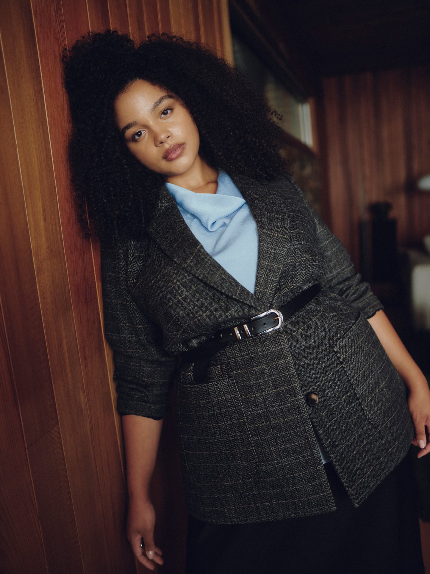 Charcoal Twill Winter Blazer