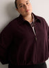 Dark Balloon-Hem Bomber Jacket