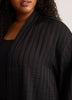 Black Satin Loose Tunic Kimono