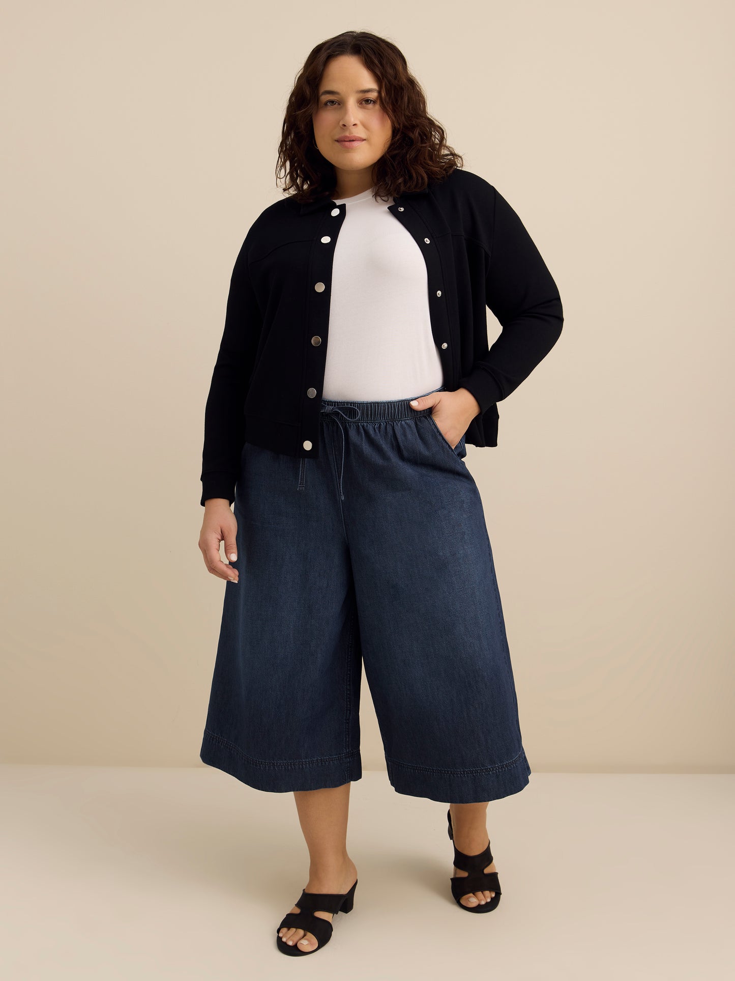 Capri en denim léger à taille mi-haute - d/C JEANS