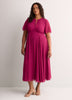 Fit-and-Flared Maxi Cocktail Dress - Addition Elle