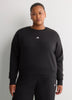 Black Feel Cozy Fleece Sweatshirt with Small Logo - adidas