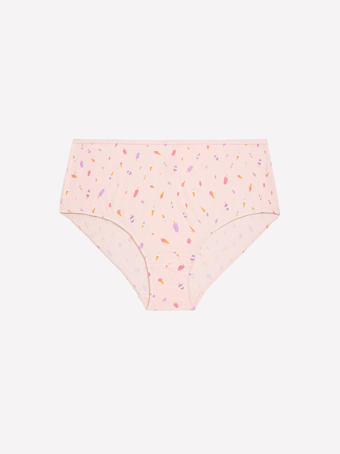 Pink Ice-Cream-Print Cotton Full Brief - ti Voglio