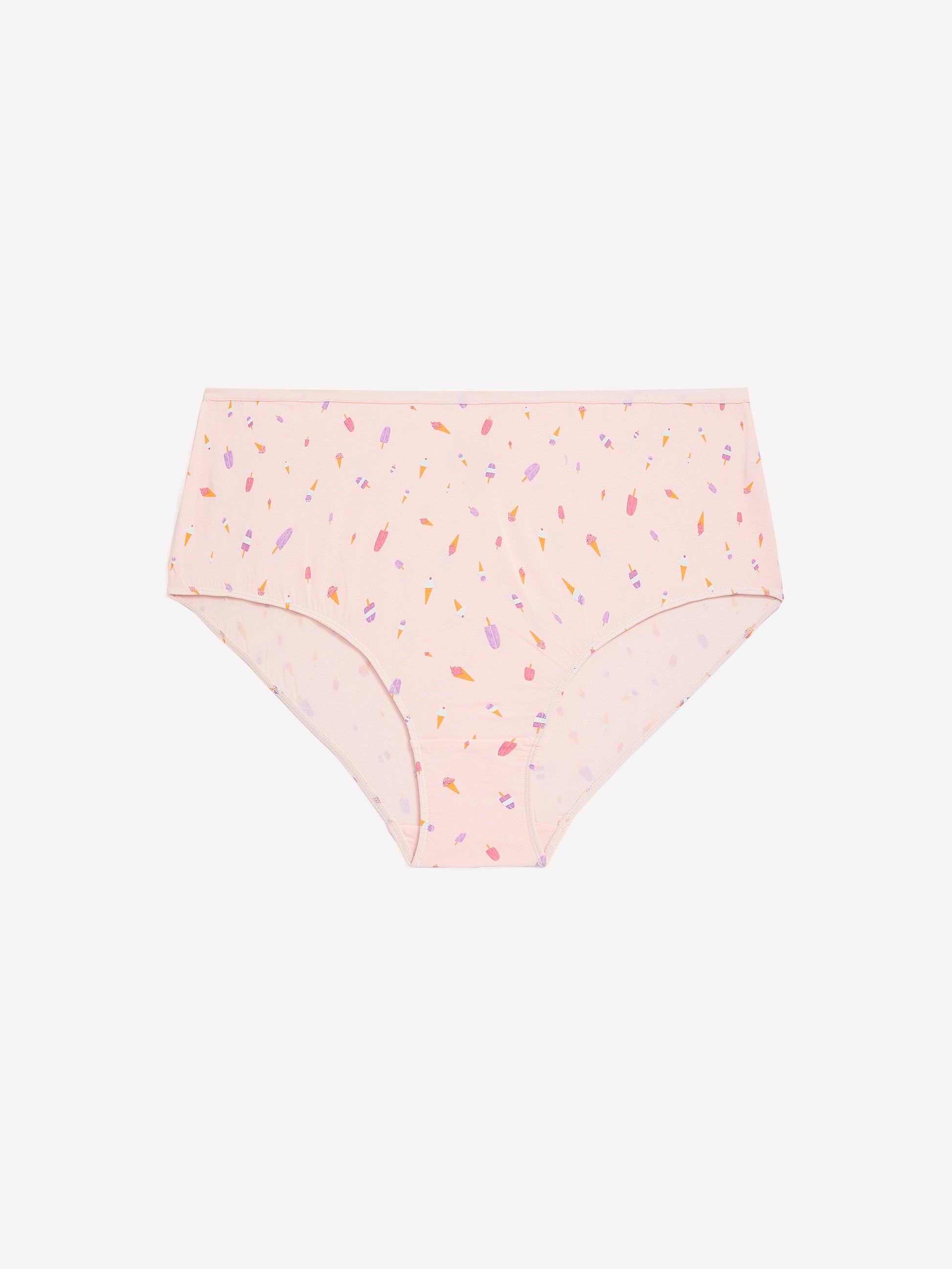 Pink Ice-Cream-Print Cotton Full Brief - ti Voglio