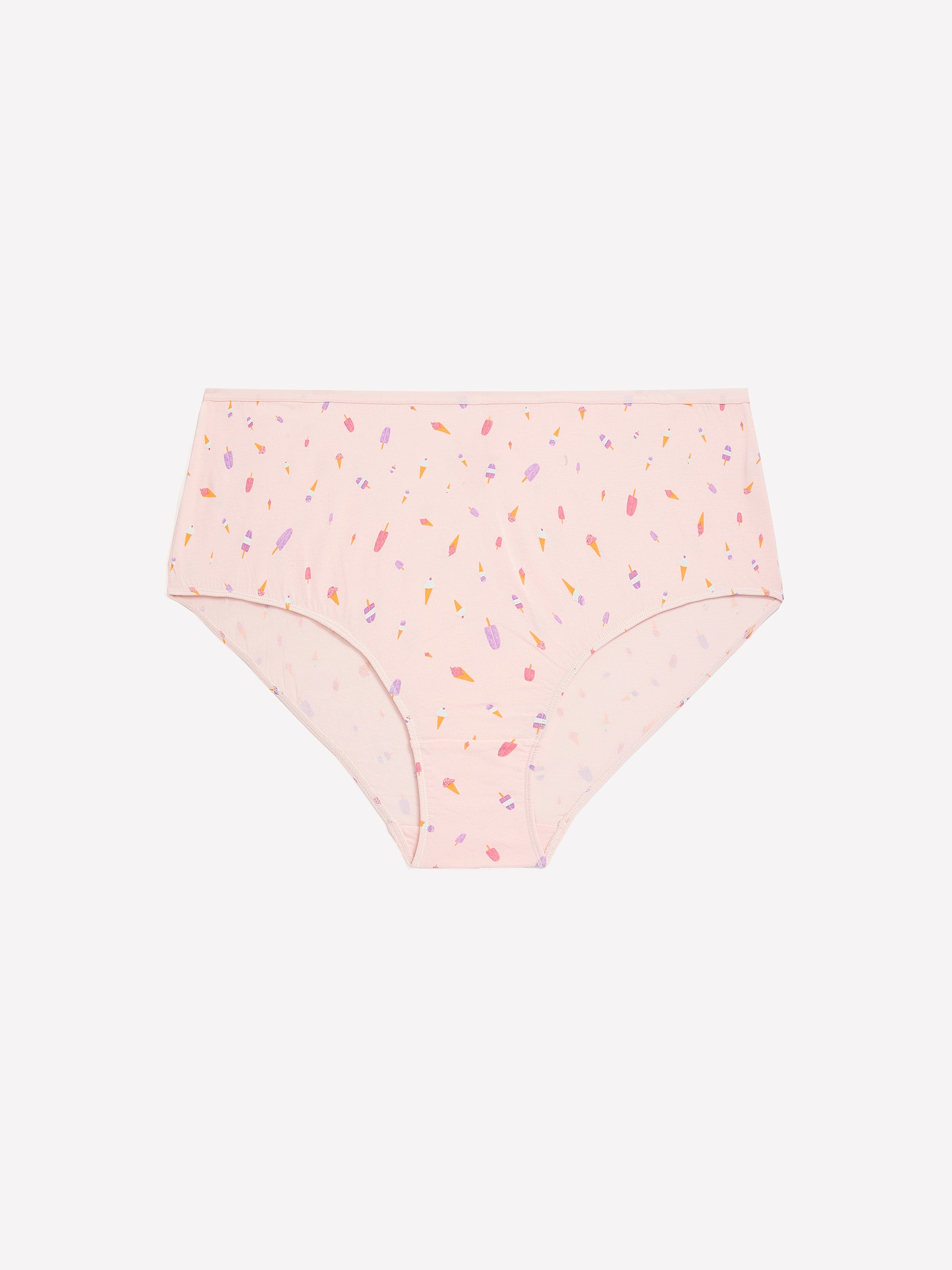 Pink Ice-Cream-Print Cotton Full Brief - ti Voglio