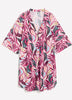 Short Printed Cover-Up Shirtdress