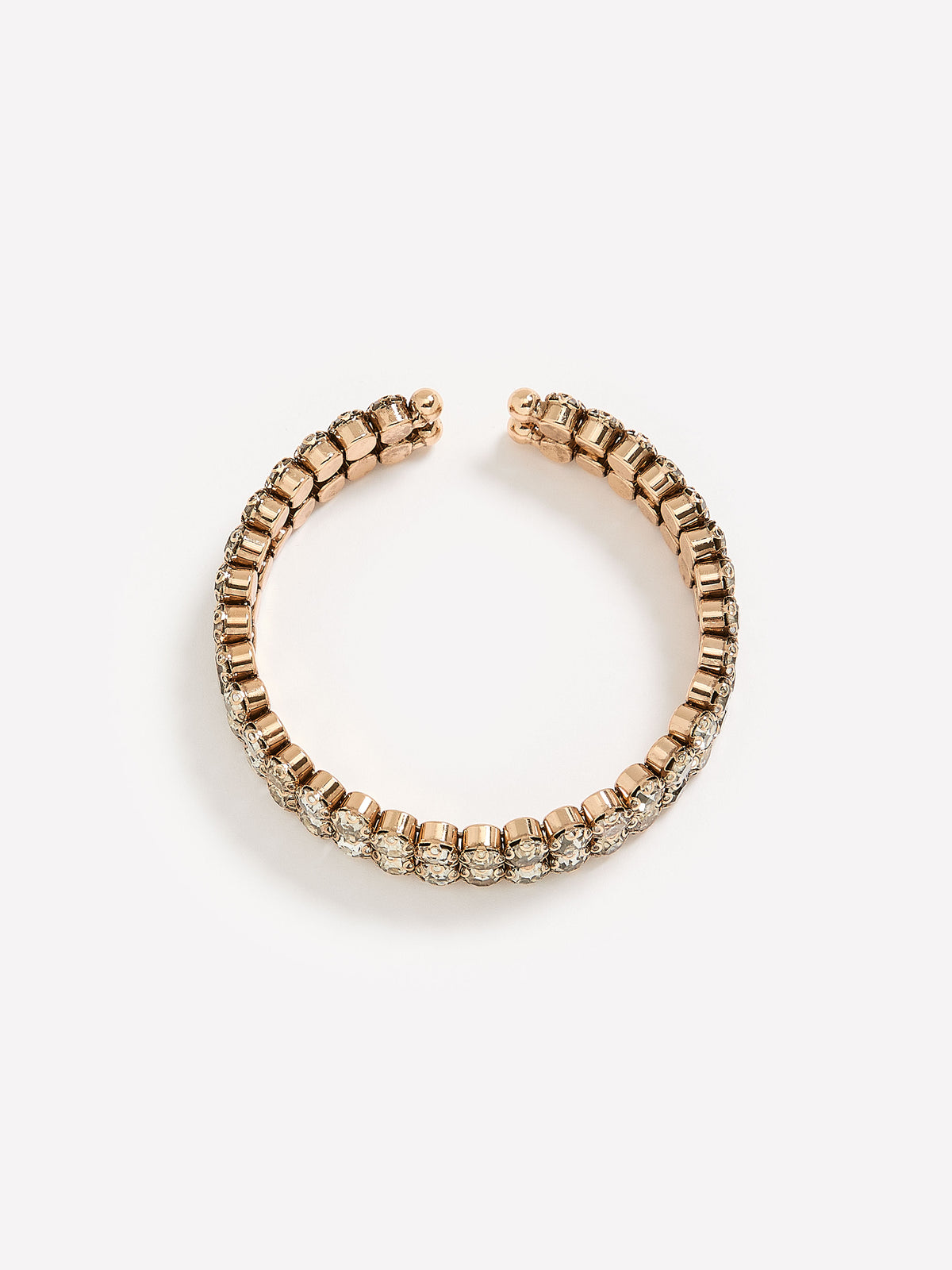 Fancy Golden Cuff Bracelet with Stones