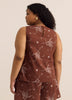 Sleeveless Straight Blouse with Side Ties
